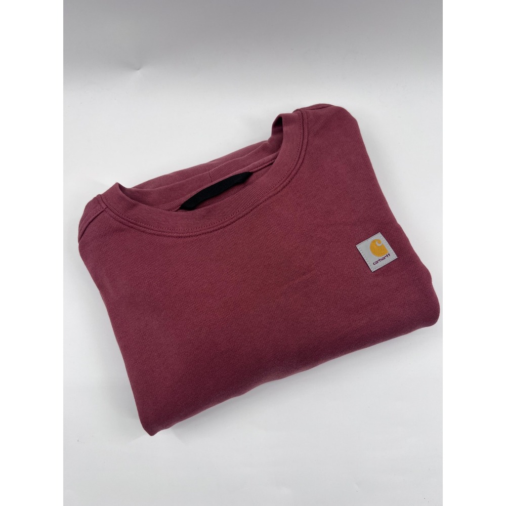 Carhartt Womens Relaxed Fit Crewneck Sweatshirt Burgundy TS6179-W XL 16-18